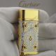 Copy Upgraded Cartier Gold - Carved Lighter For Set (3)_th.jpg